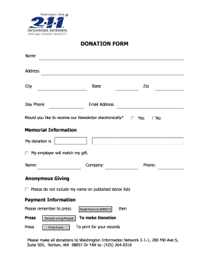 Donation Form
