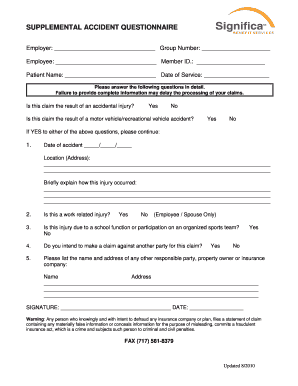 Supplemental Accident Quest - Significa Benefit Services