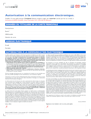 Autorisation à la communication électronique