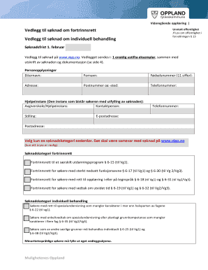 Norwegian Upper Secondary Education Priority Application Form