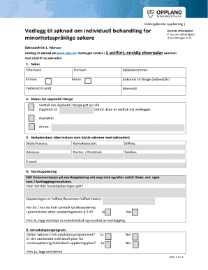 Norwegian Education Application for Minority Language Students