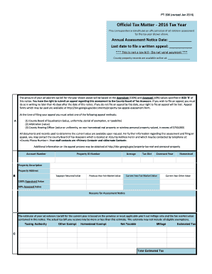Georgia Ad Valorem Tax Assessment Notice