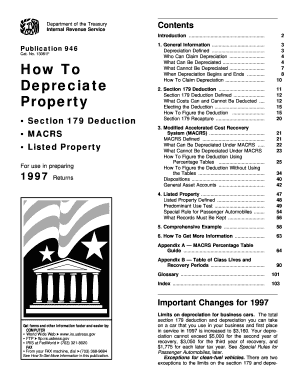 IRS Publication 946 Depreciation Guide