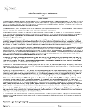 Trainee Intern Agreement