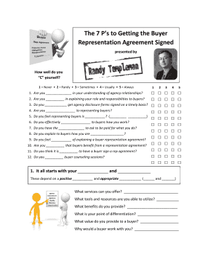 Buyer Representation Agreement Template