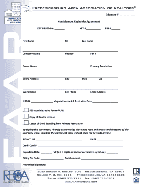 Non Member Keyholder Agreement