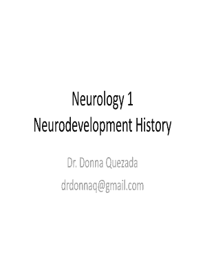 Neurodevelopment History Form