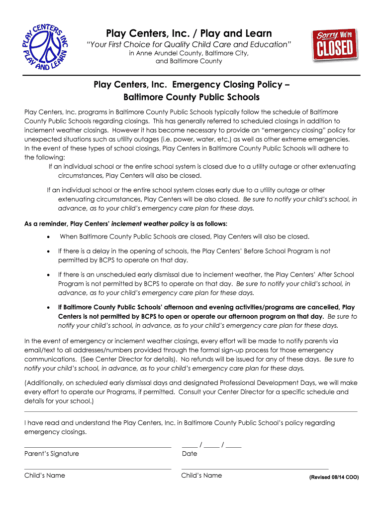 Fillable Online playcenters Play Centers Inc Play and Learn