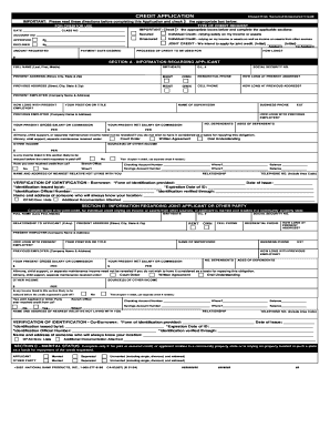 Credit Application Form