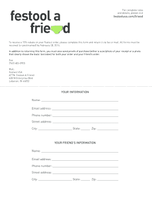 Festool Rebate Form