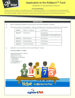 KidSport Fund Application Form