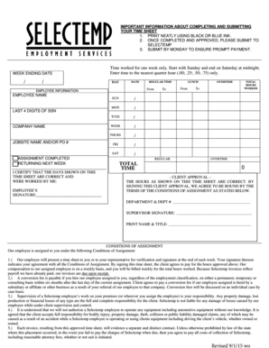 Employee Time Sheet