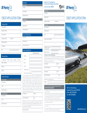 Henty Oil Direct Debit Form