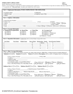 CareFirst Employee Benefits Enrollment Application