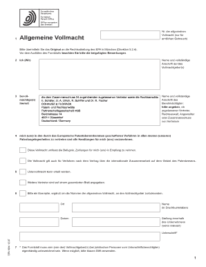 Allgemeine Vollmacht