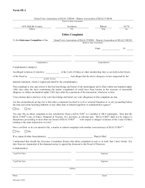 Ethics Complaint Form E-1