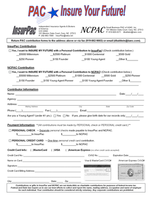 InsurPac and NCPAC Contribution Form