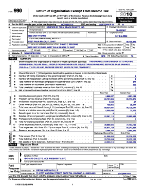 Form 990 Return of Organization Exempt From Income Tax