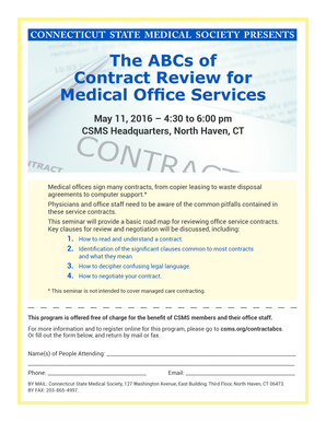 The ABCs of Contract Review for Medical Office Services - csms