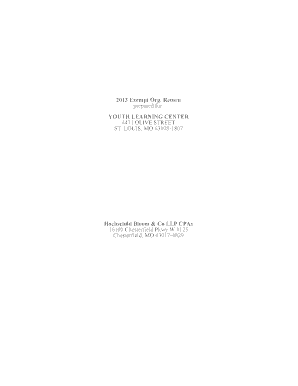 2013 Form 990-PF Exempt Organization Return