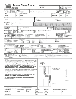 Traffic Crash Report Form