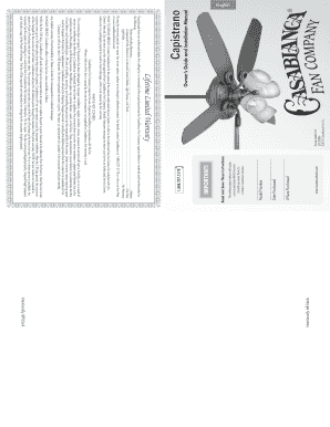 Casablanca Ceiling Fan Owner's Guide and Installation Manual