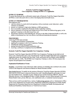 fillable online kypartnership kentucky youth peer support specialist wkc 16b form