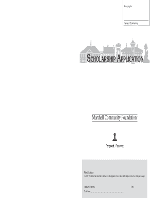 Scholarship Application Form