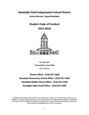 Student Code of Conduct