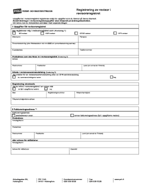 Revisor Registration Form