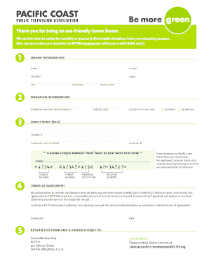 Green Donation Authorization Form