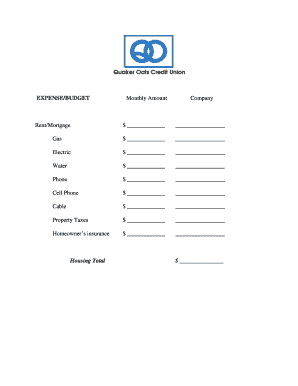 Personal Budget Template