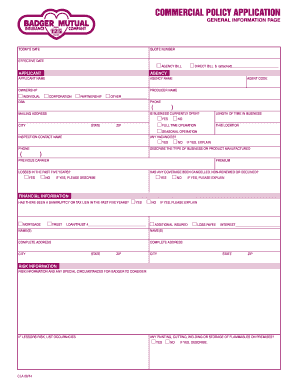Commercial Policy Application