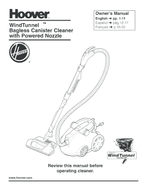 Hoover WindTunnel Owner's Manual