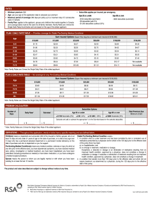 Medi-Select Advantage Emergency Medical Insurance Application
