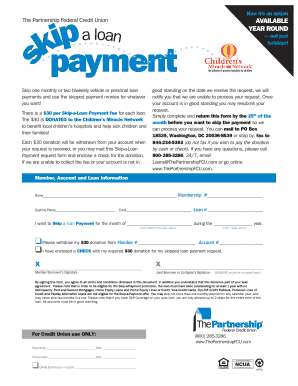 Skip-a-Loan Payment Request Form