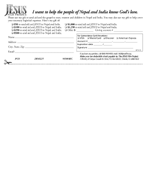 Donation Form for Nepal and India Aid