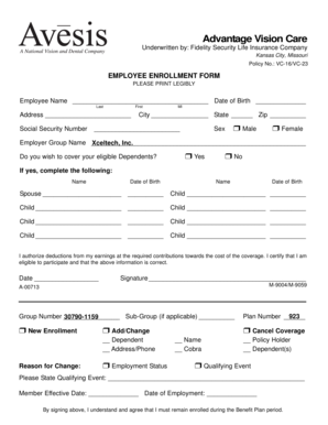 Employee Enrollment Form