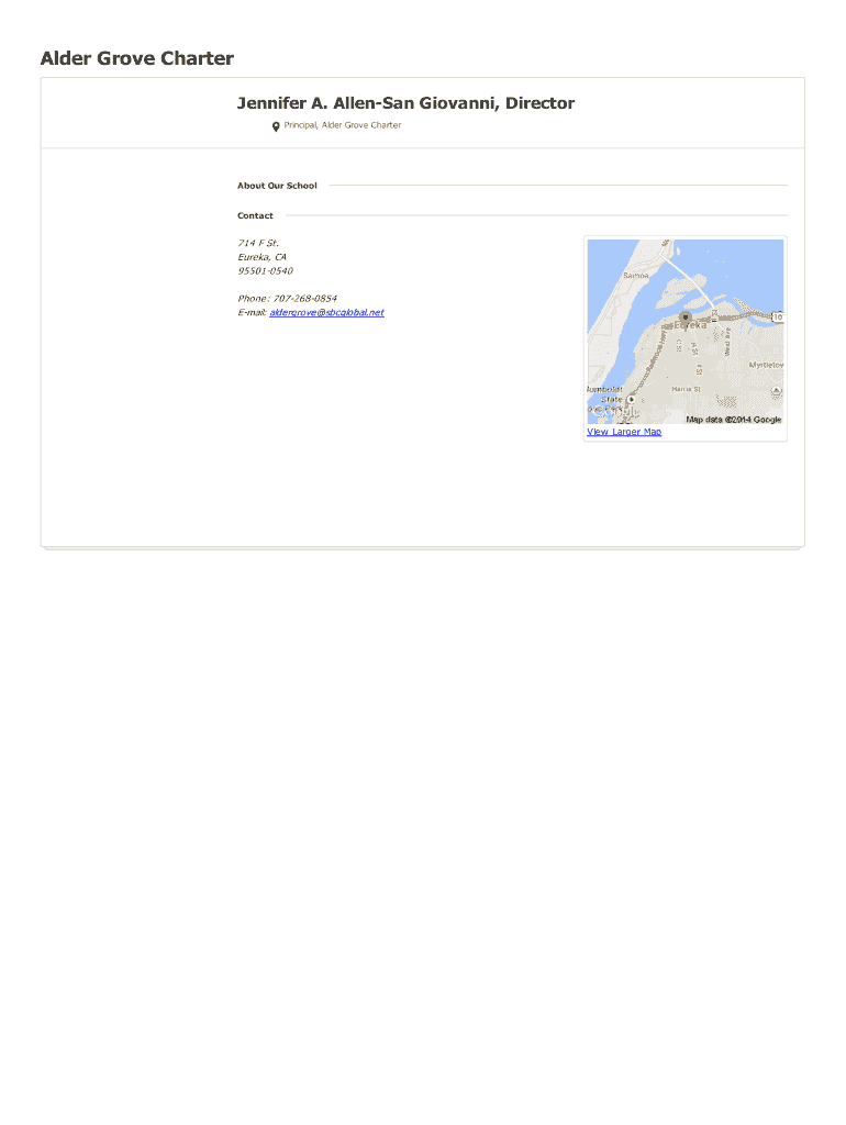Fillable Online aldergrovecharter SARC Report for Alder Grove Charter