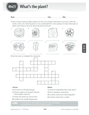 Science Worksheet: Plant Classification