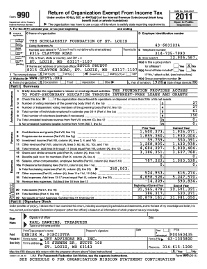 Form 990 Return of Organization Exempt From Income Tax