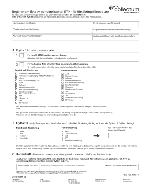 Swedish Pension Capital Transfer Request Form