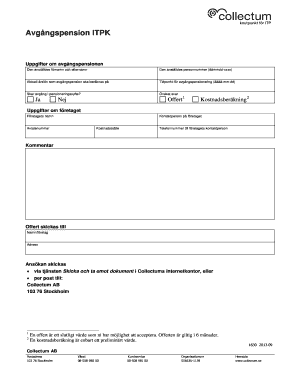 Swedish Pension Exit Form