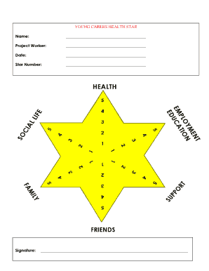 Young Carers Health Star Form