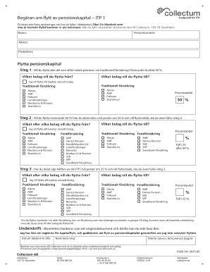 Swedish Pension Capital Transfer Form