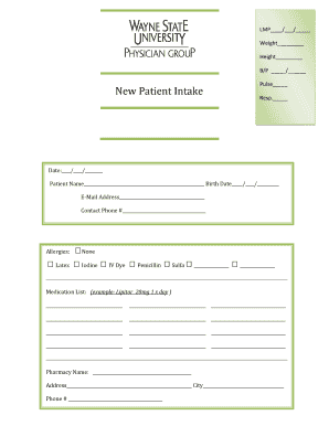 New Patient Intake Form