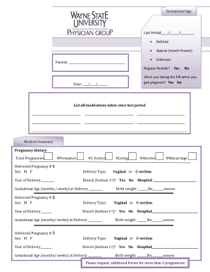 Prenatal Intake Form