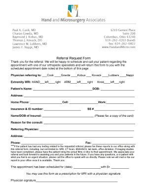 Referral Request Form