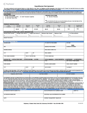 DepositExpress Client Agreement