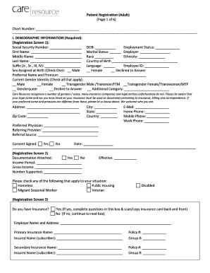 Patient Registration Form